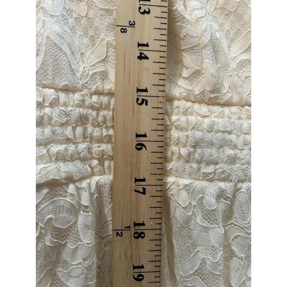 Torrid Mini Stretch Lace Tiered Dress Women Size 2X Fit & Flare Ivory Lined - Picture 12 of 13